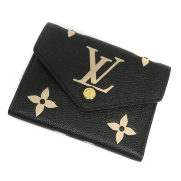 Louis Vuitton Portefeuille Victorine Wallet Empreinte Leather Noir Black LV - Picture 1 of 6